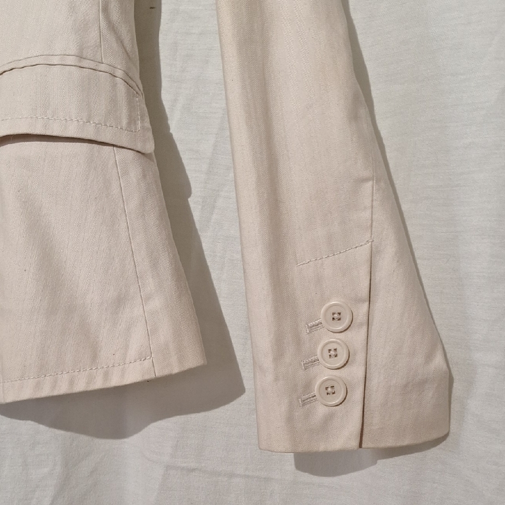 3/$20-GAP Beige Cotton Blazer, Sz 4, NWOT - Picture 6 of 15